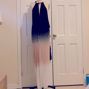 RAVIYA sz L tie dye wrap maxi dress